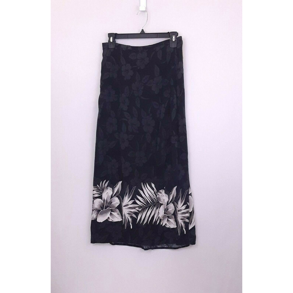 Notations Long Skirt Hawaiian Style Printed Skirt Size M